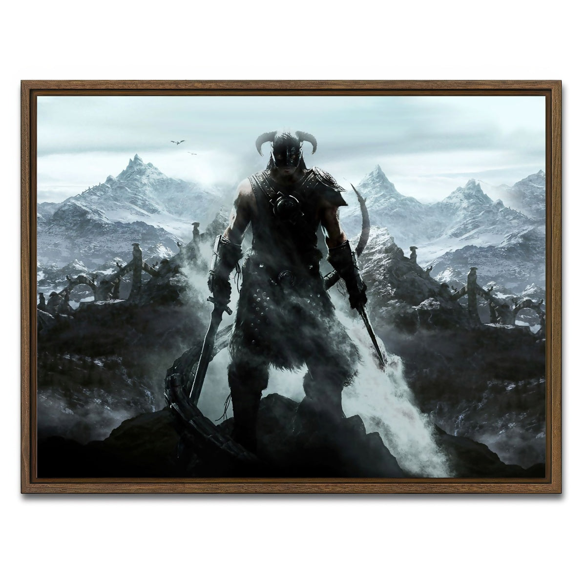 AUTO-MOCKUP WHITE | SKYRIM | 1 Piece | Walnut Framed Canvas | group=4x3