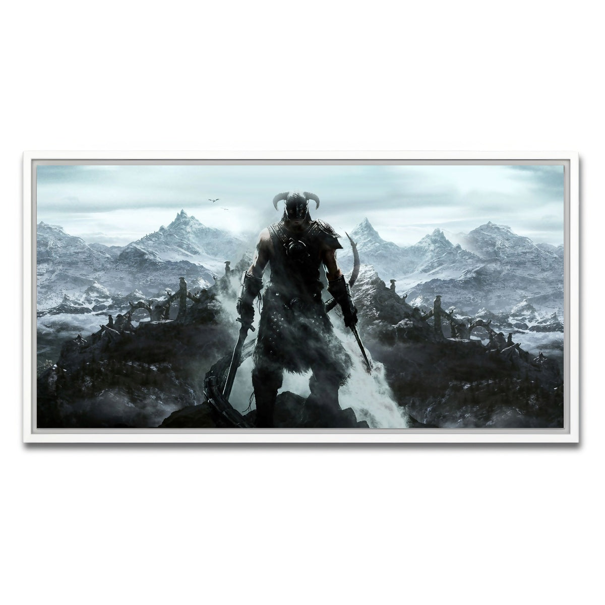 AUTO-MOCKUP WHITE | SKYRIM | 1 Piece | White Framed Canvas | group=2x1