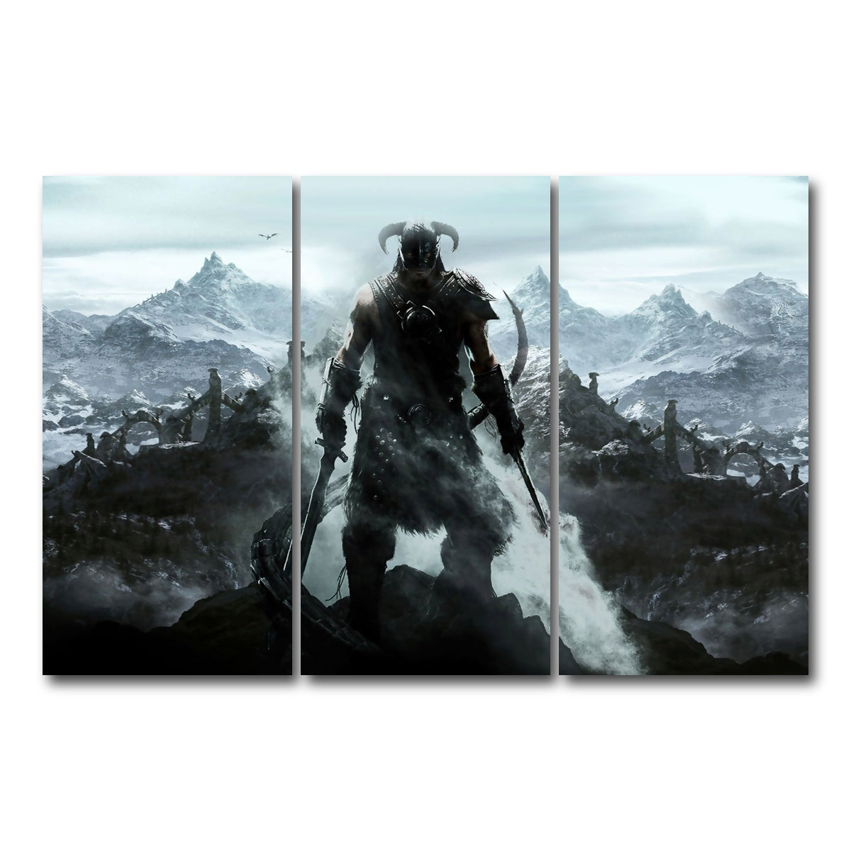 AUTO-MOCKUP WHITE | SKYRIM | 3 Piece | Gallery Wrap Canvas | group=12x24