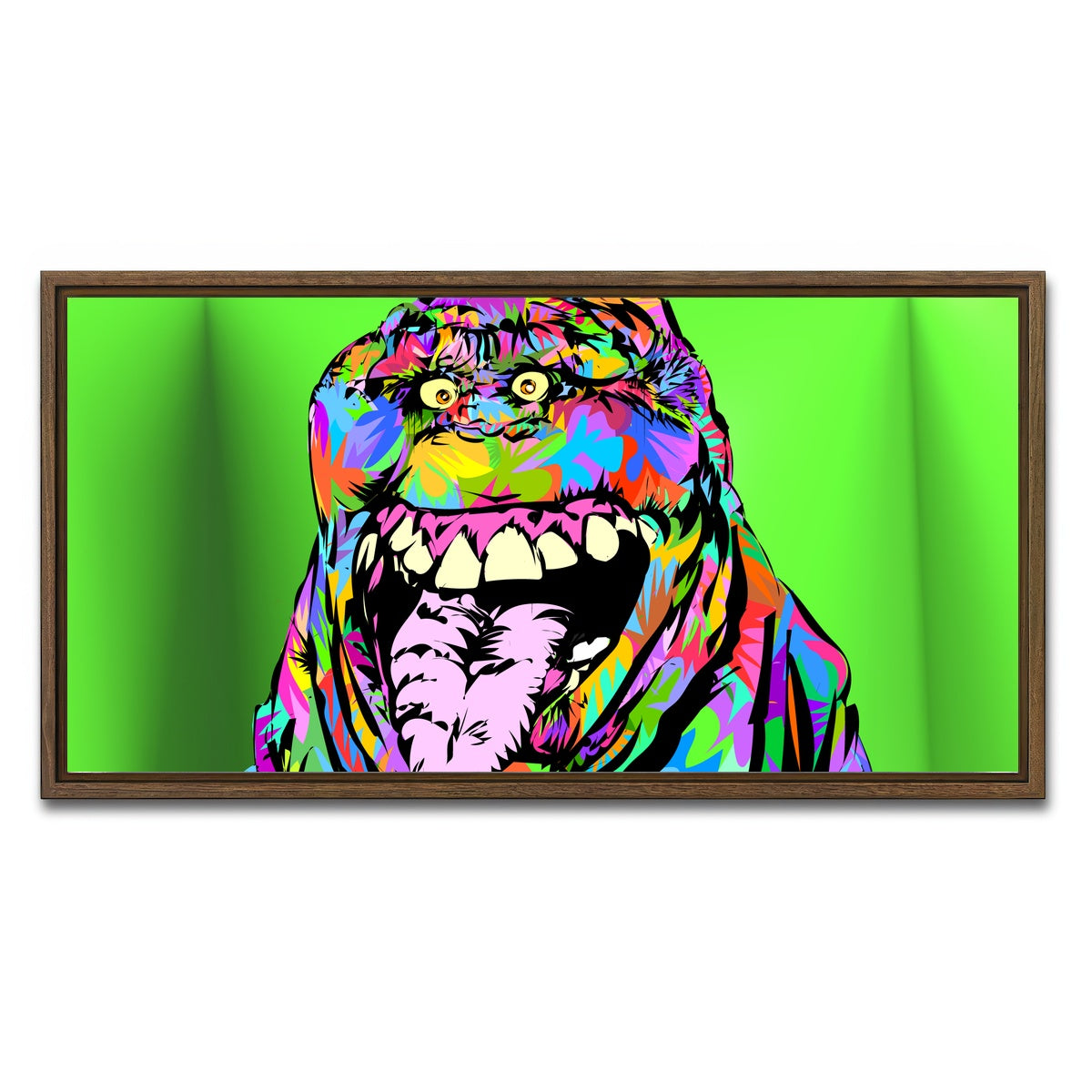 AUTO-MOCKUP WHITE | SLIMER | 1 Piece | Walnut Framed Canvas | group=2x1
