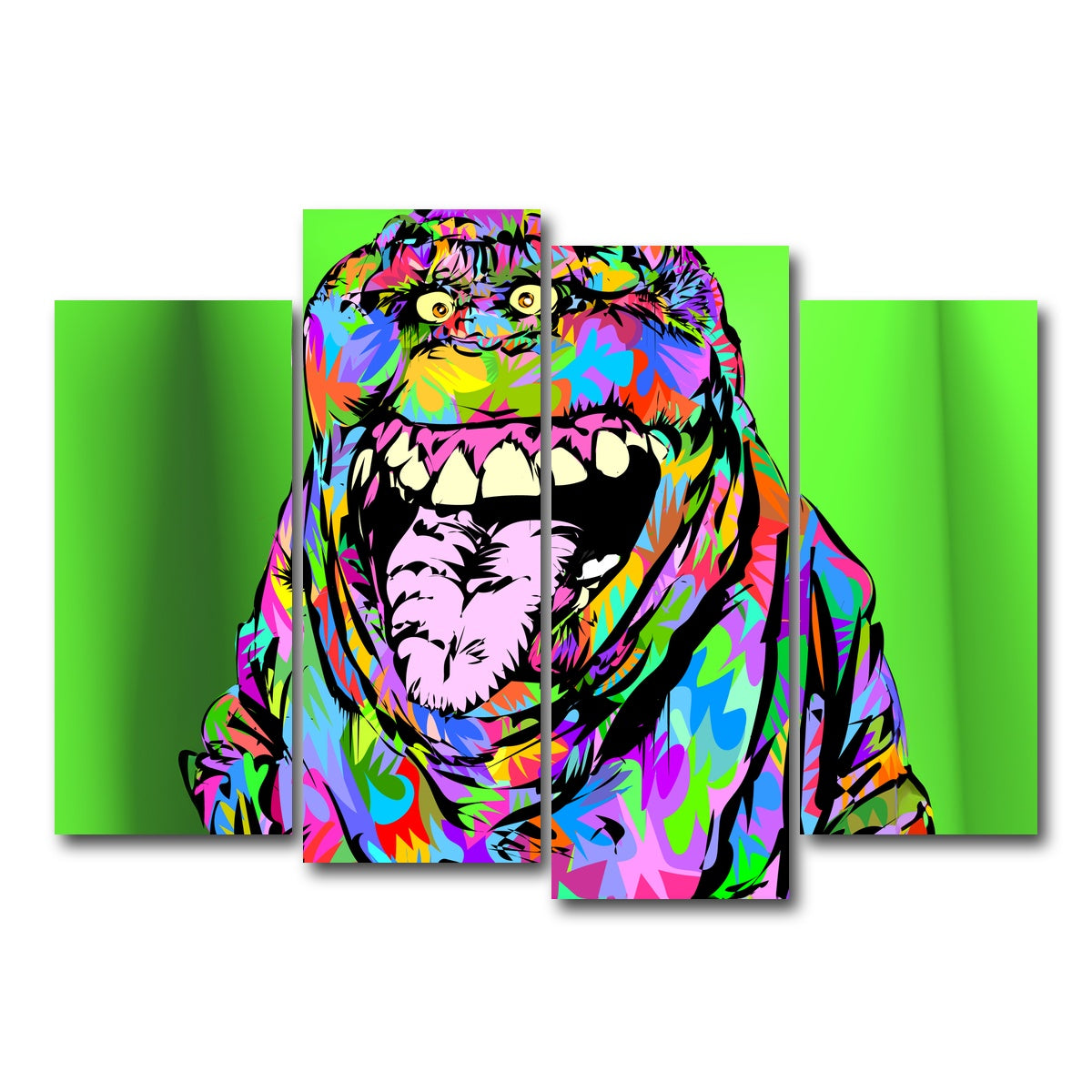 AUTO-MOCKUP WHITE | SLIMER | 4 Piece | Gallery Wrap Canvas | group=4_normal