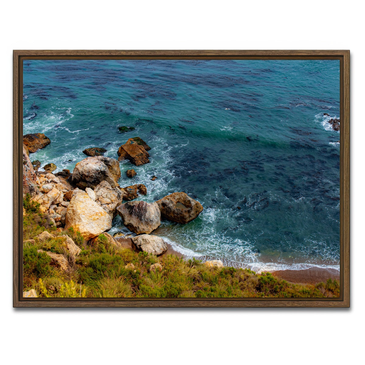 AUTO-MOCKUP WHITE | SLO | 1 Piece | Walnut Framed Canvas | group=4x3