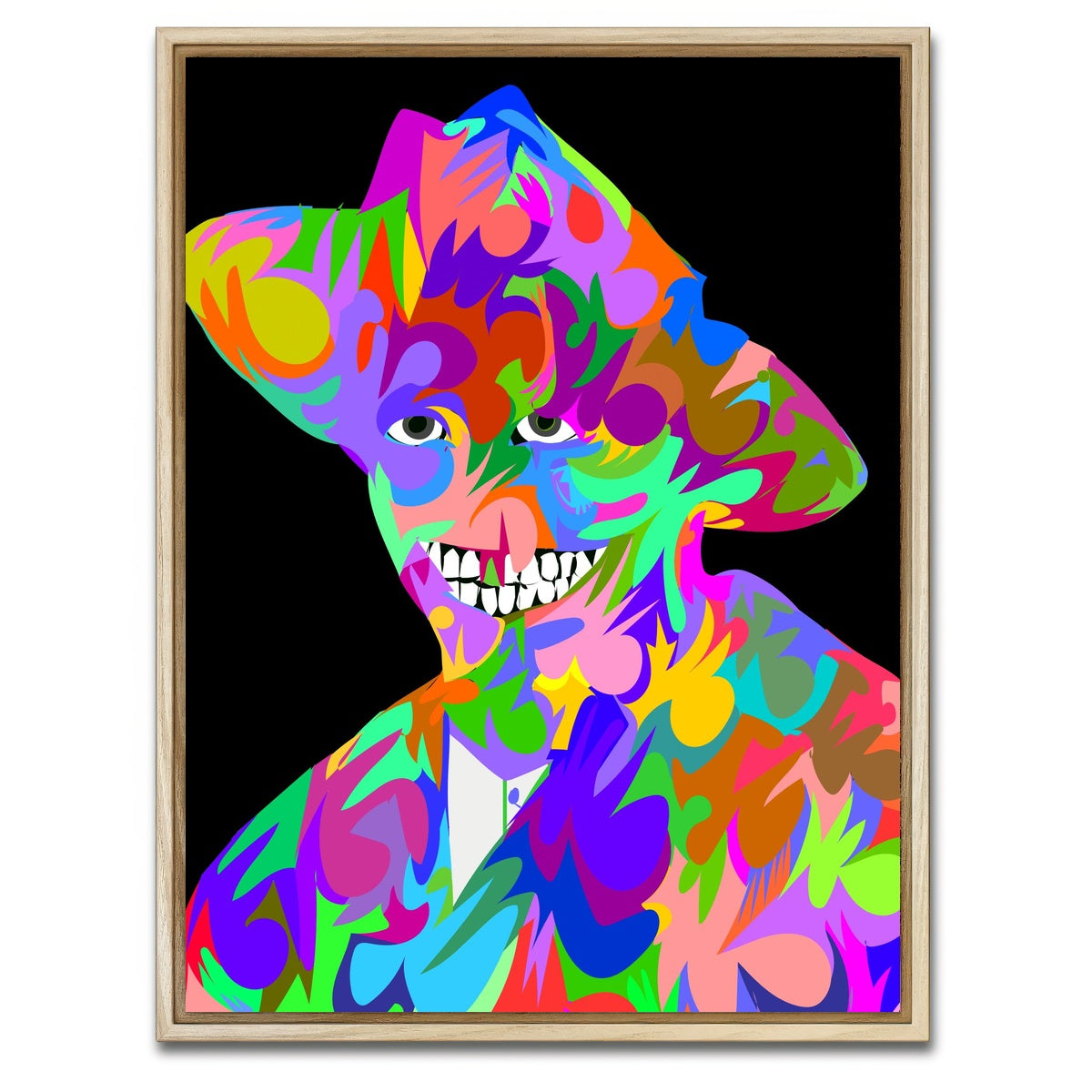 AUTO-MOCKUP WHITE | SMILE Teeth | 1 Piece | Natural Framed Canvas | group=3x4