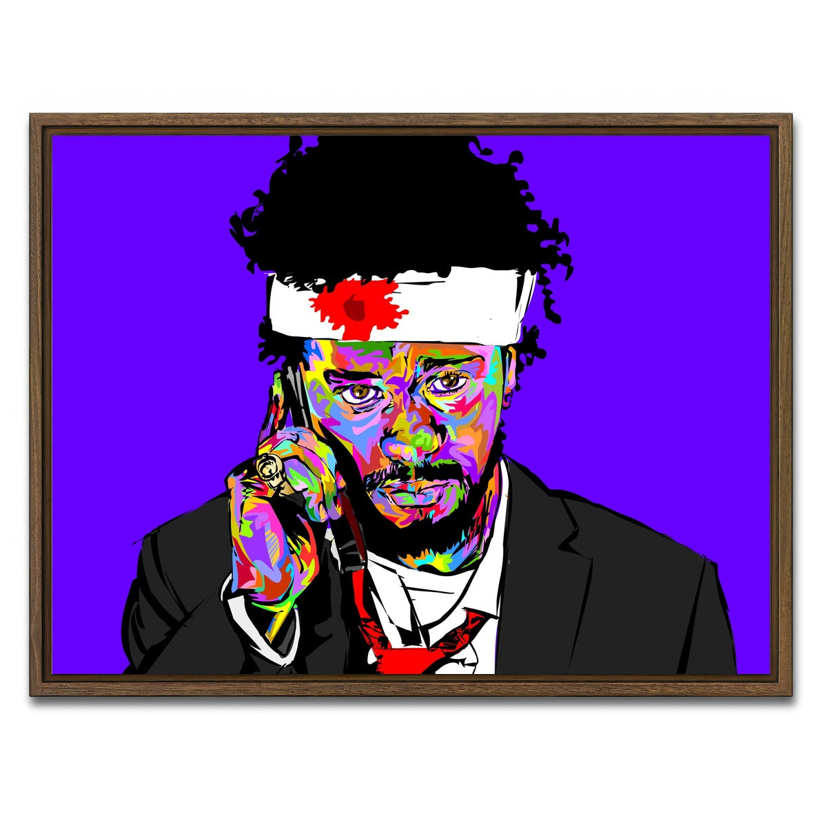 AUTO-MOCKUP WHITE | SORRY TO BOTHER YOU | 1 Piece | Walnut Framed Canvas | group=4x3