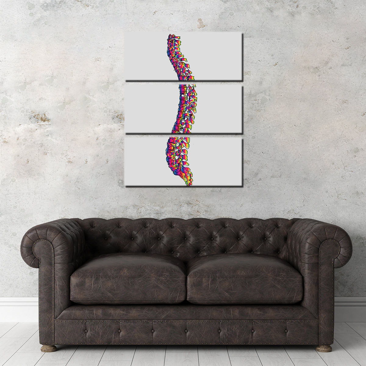 Spine Drawing Wall Art