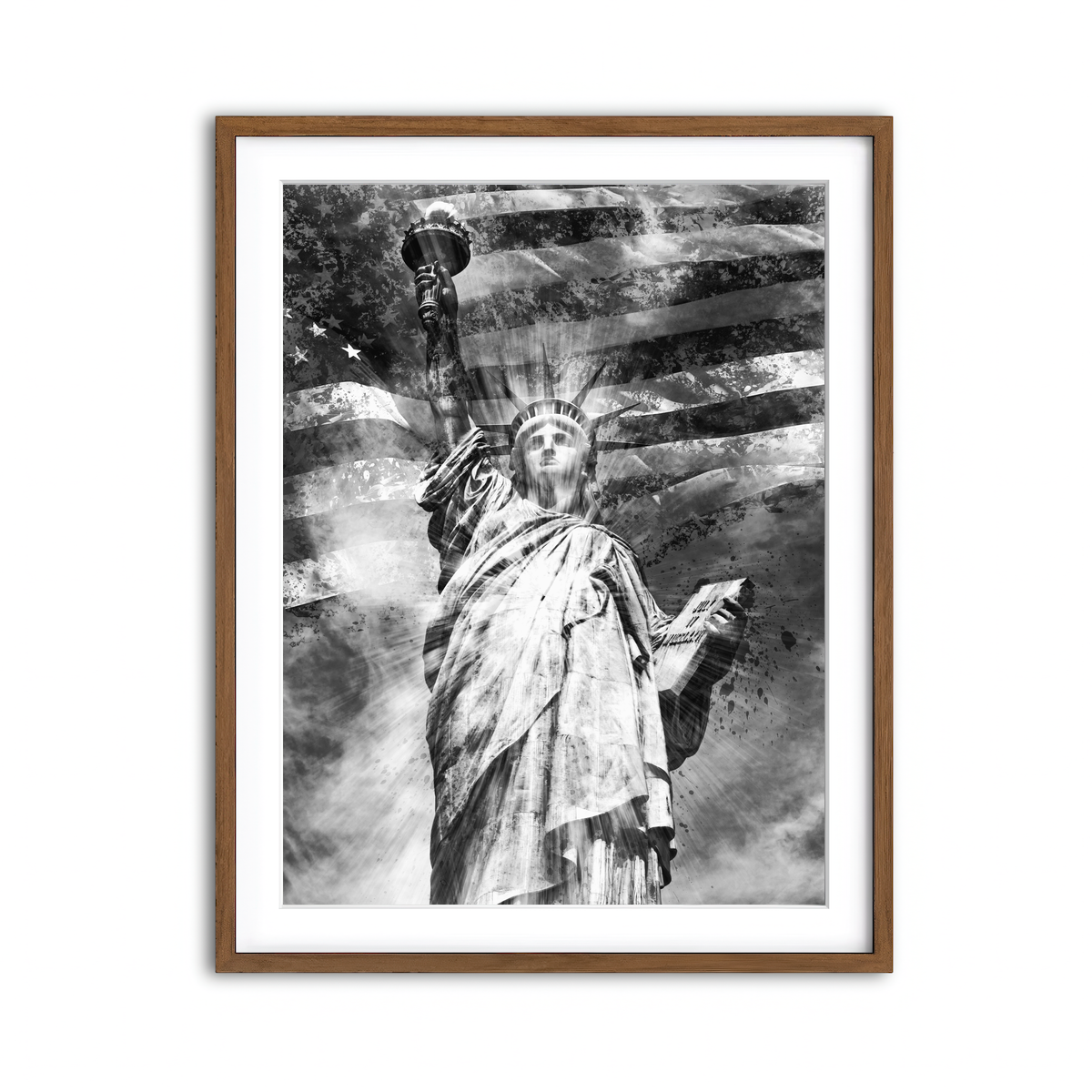 Framed Print 3x4 Walnut