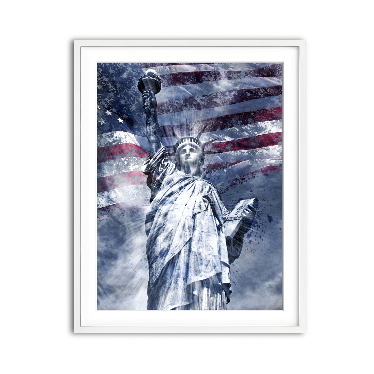 Framed Print 3x4 White