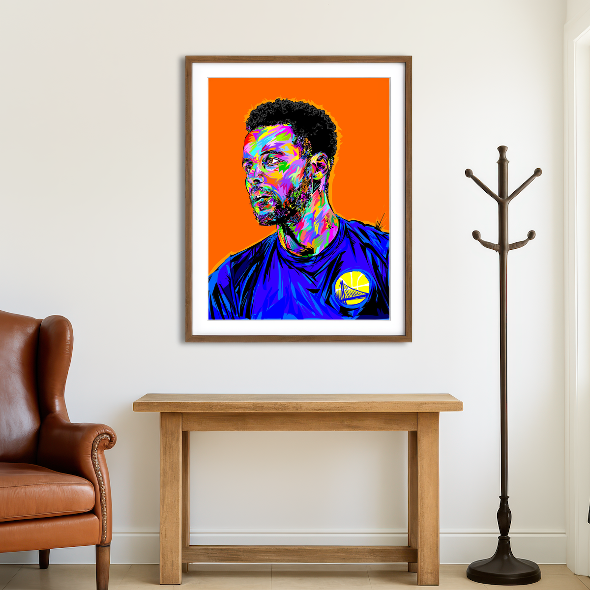 AUTO-MOCKUP ROOM | Steph Curry Wall Art