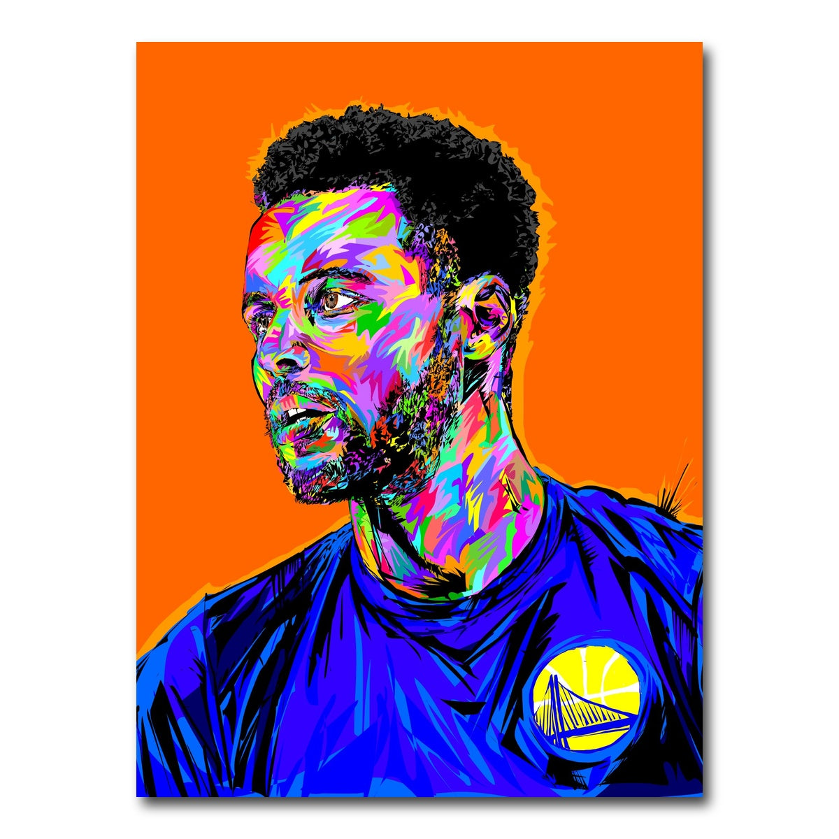 AUTO-MOCKUP WHITE | STEPH CURRY | 1 Piece | Gallery Wrap Canvas | group=3x4