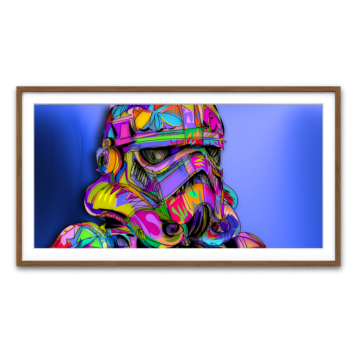 Framed Print 2x1 Walnut