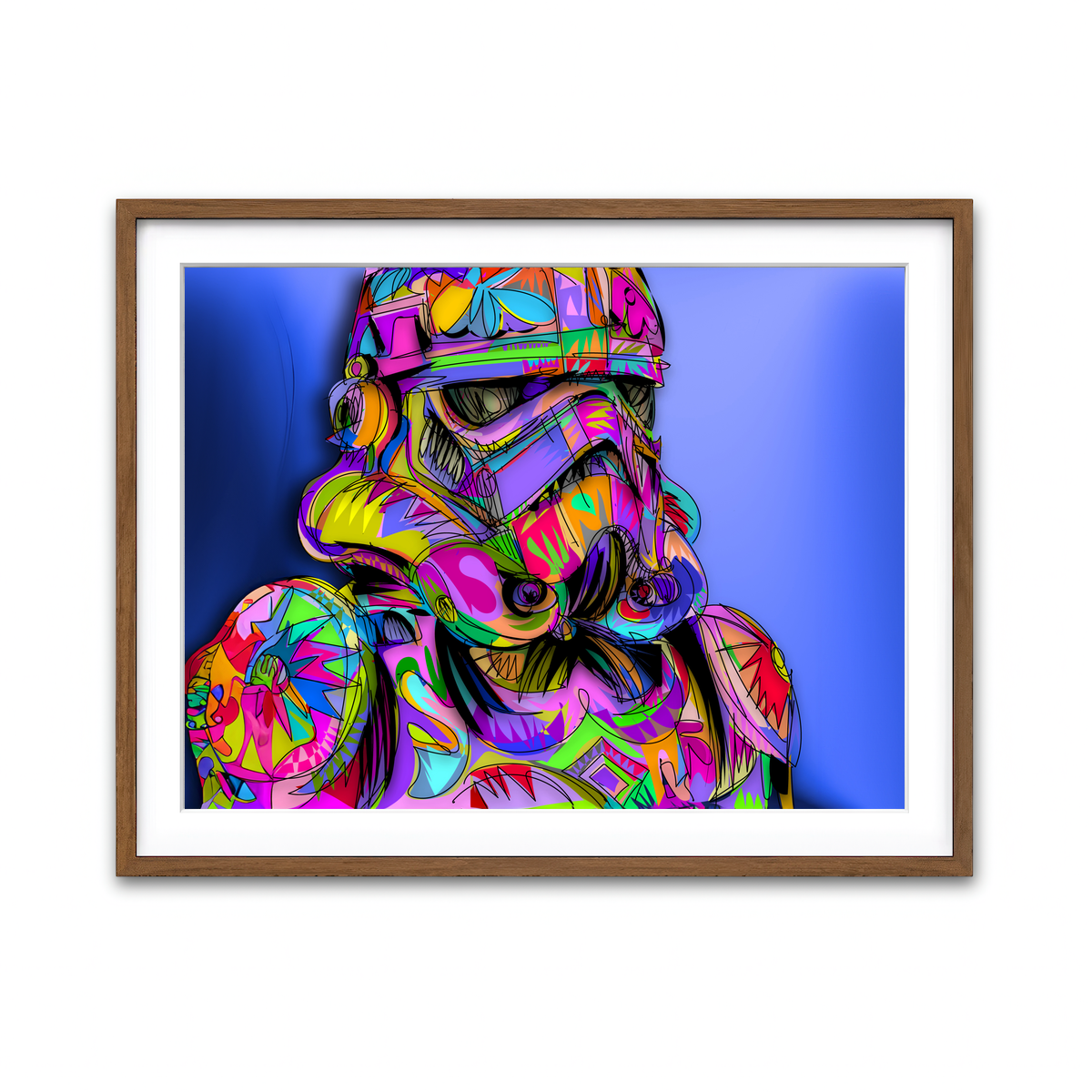 Framed Print 4x3 Walnut