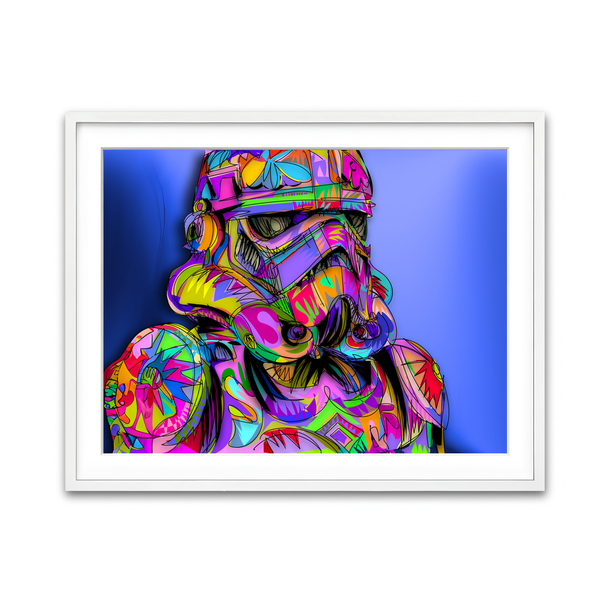 Framed Print 4x3 White