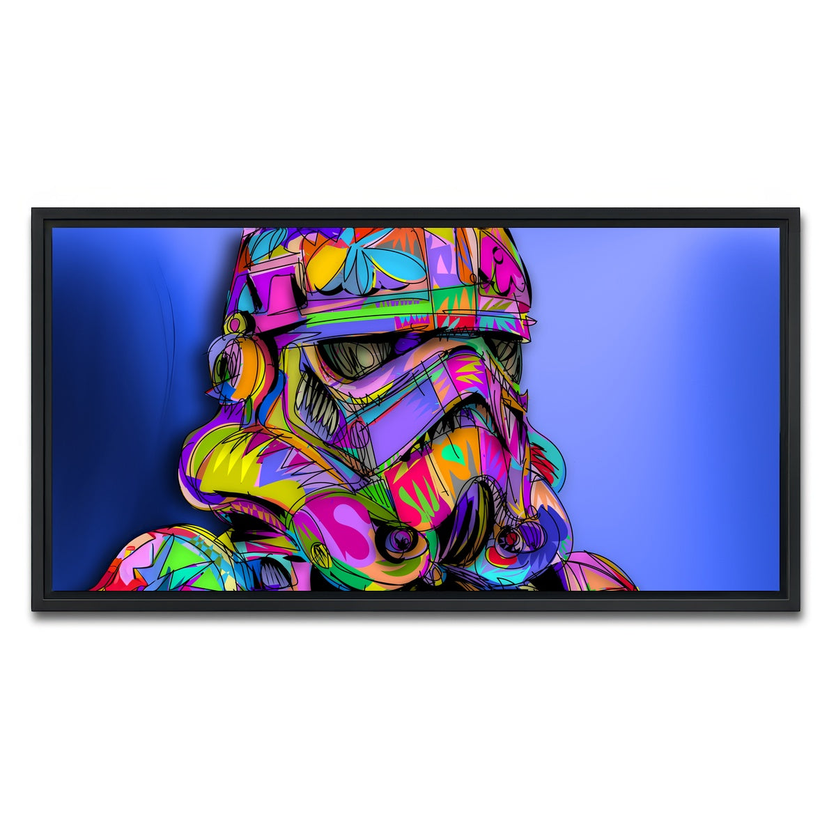 AUTO-MOCKUP WHITE | STORMTROOPER Color | 1 Piece | Black Framed Canvas | group=2x1