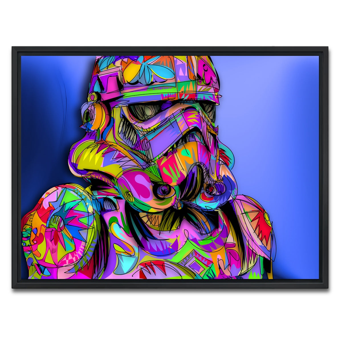 AUTO-MOCKUP WHITE | STORMTROOPER Color | 1 Piece | Black Framed Canvas | group=4x3