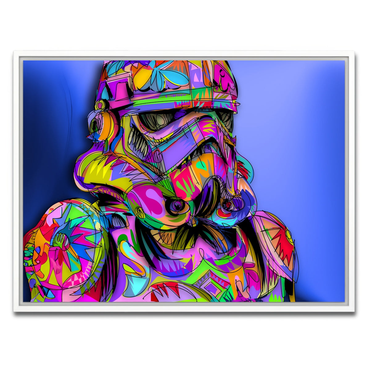 AUTO-MOCKUP WHITE | STORMTROOPER Color | 1 Piece | White Framed Canvas | group=4x3