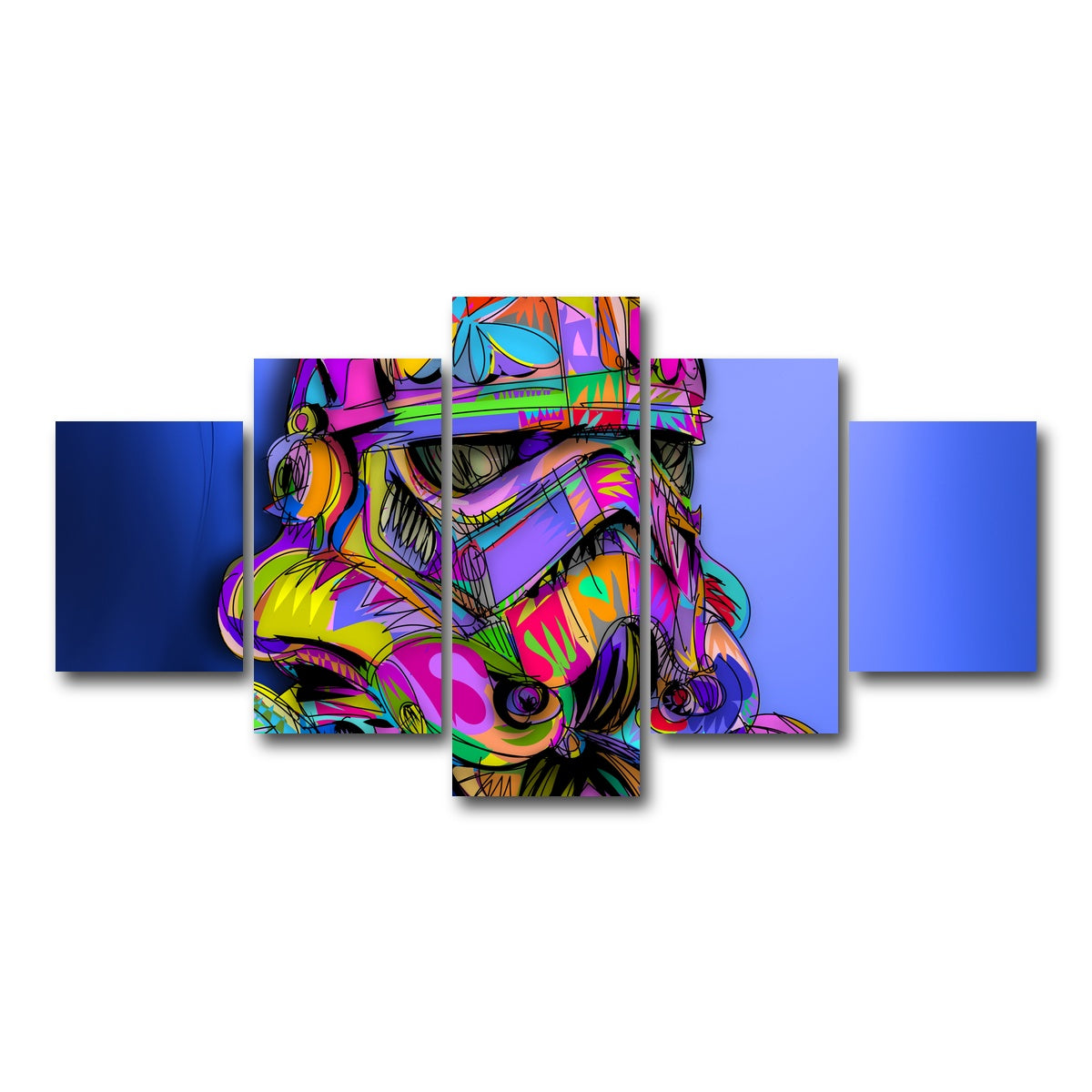 AUTO-MOCKUP WHITE | STORMTROOPER Color | 5 Piece | Gallery Wrap Canvas | group=5_short