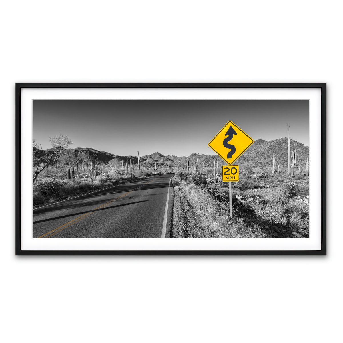 Framed Print 2x1 Black