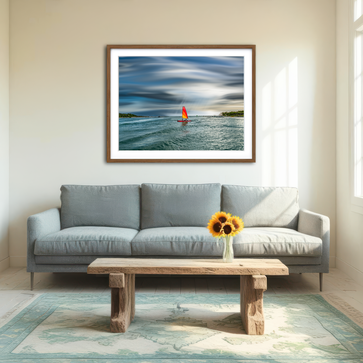 AUTO-MOCKUP ROOM | Sail Away Wall Art