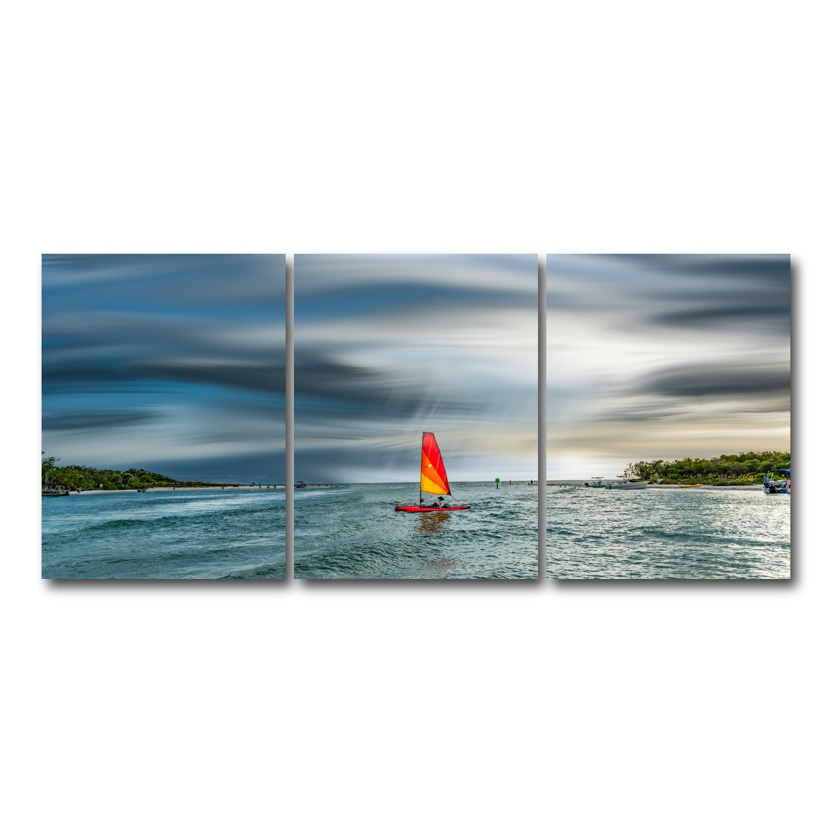 AUTO-MOCKUP WHITE | Sail Away | 3 Piece | Gallery Wrap Canvas | group=18x24