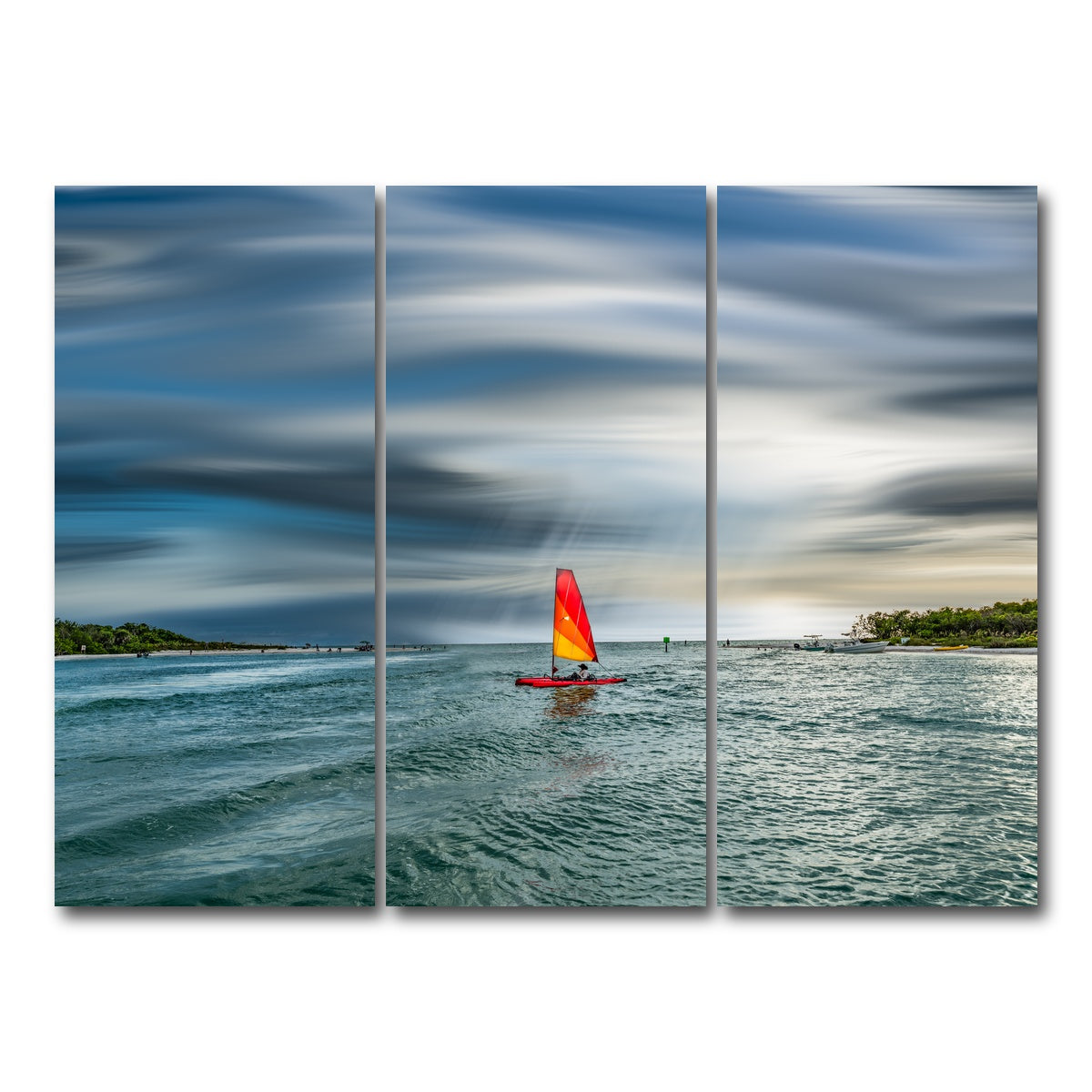 AUTO-MOCKUP WHITE | Sail Away | 3 Piece | Gallery Wrap Canvas | group=8x18