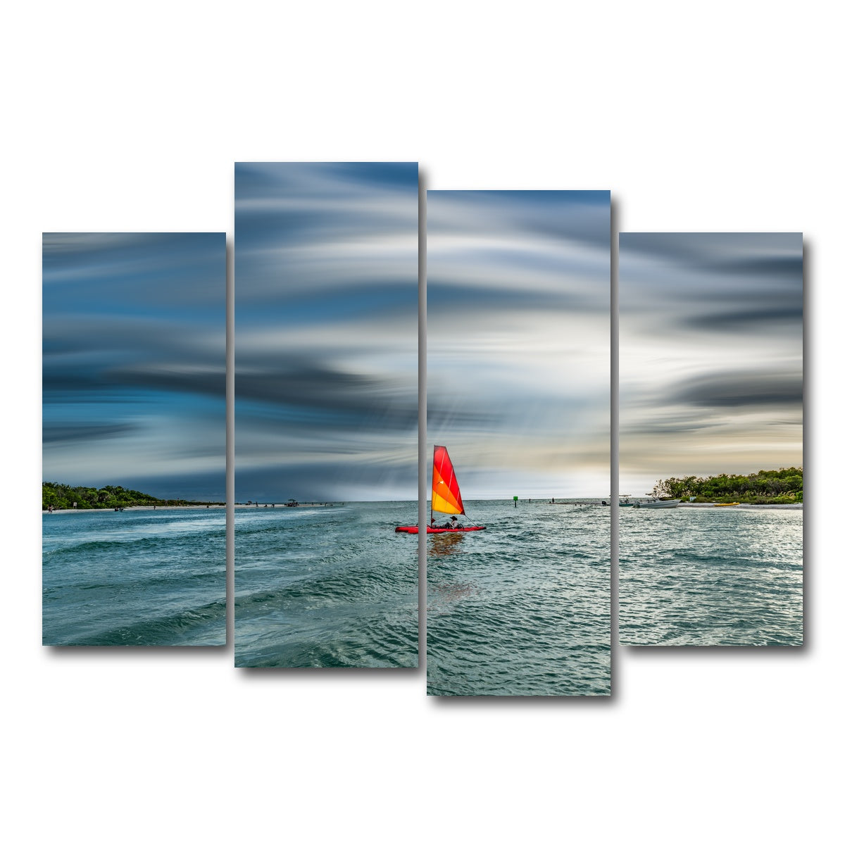 AUTO-MOCKUP WHITE | Sail Away | 4 Piece | Gallery Wrap Canvas | group=4_normal
