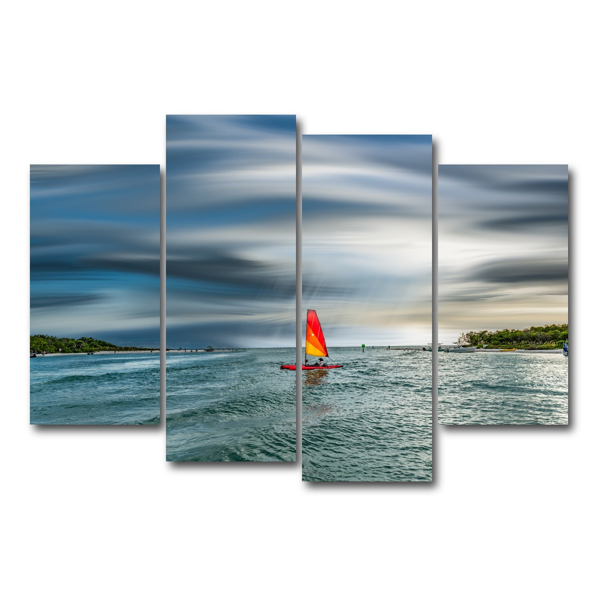 AUTO-MOCKUP WHITE | Sail Away | 4 Piece | Gallery Wrap Canvas | group=4_short