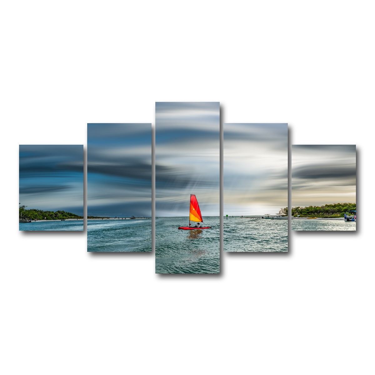 AUTO-MOCKUP WHITE | Sail Away | 5 Piece | Gallery Wrap Canvas | group=5_short