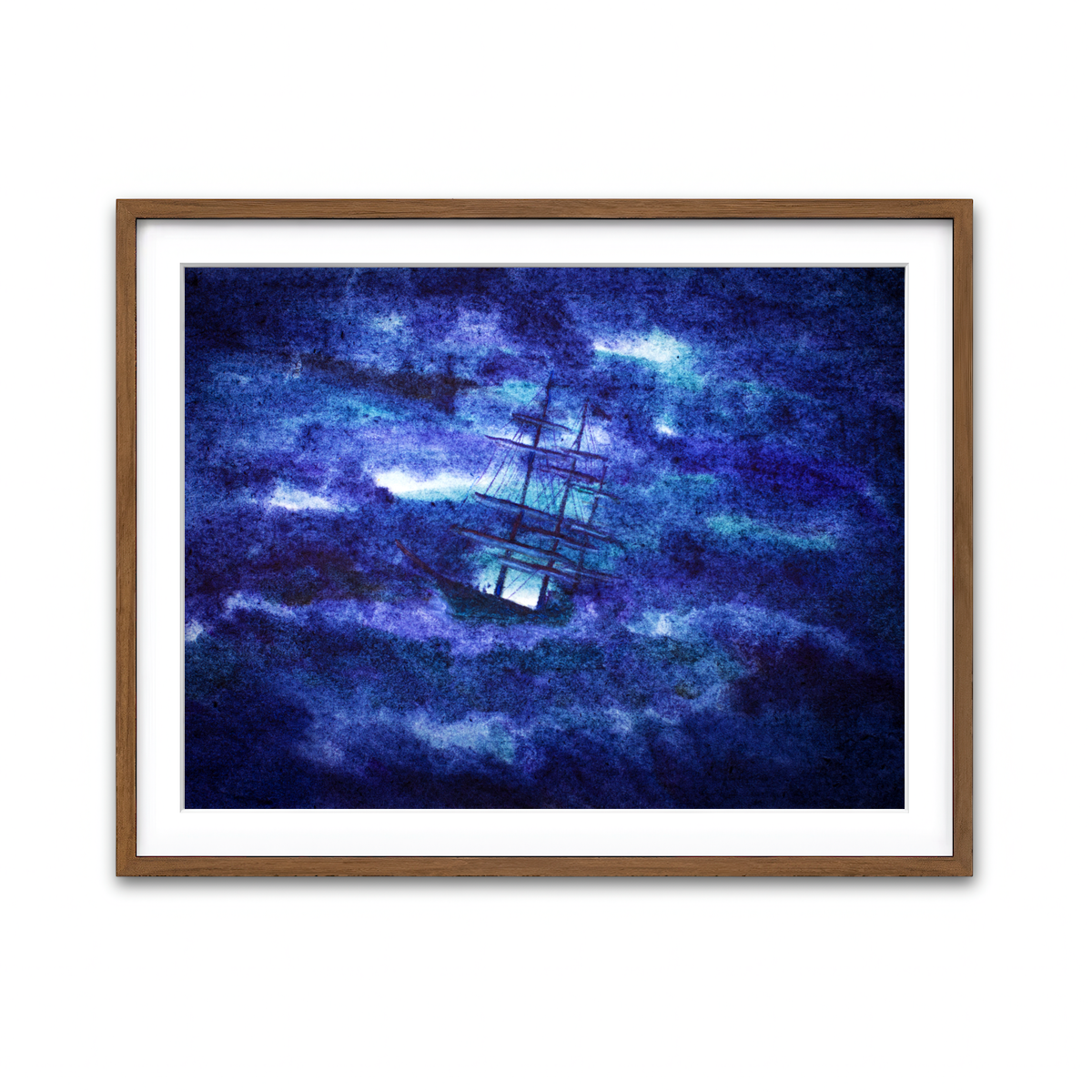 Framed Print 4x3 Walnut