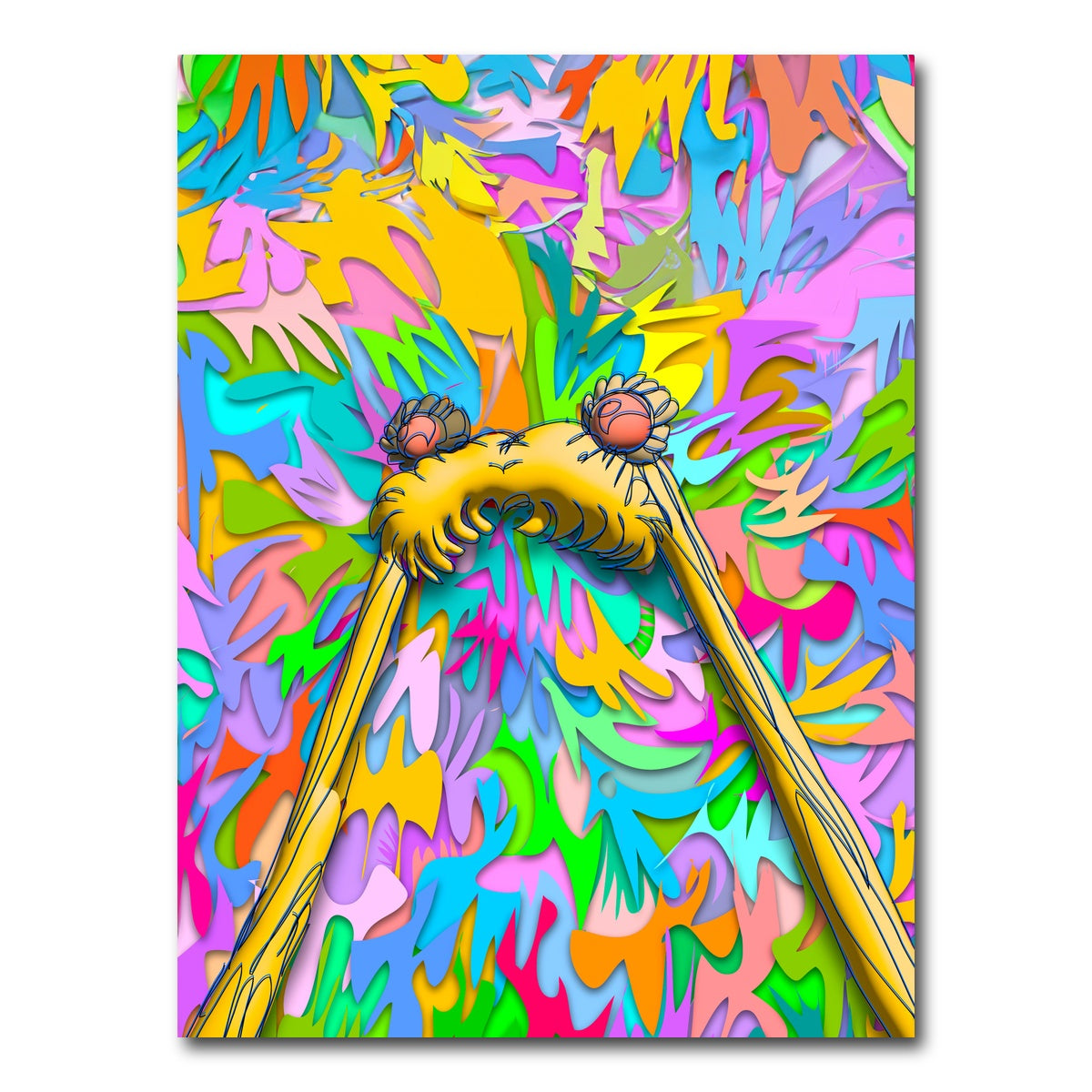 AUTO-MOCKUP WHITE | Sailor moon Hair | 1 Piece | Gallery Wrap Canvas | group=3x4