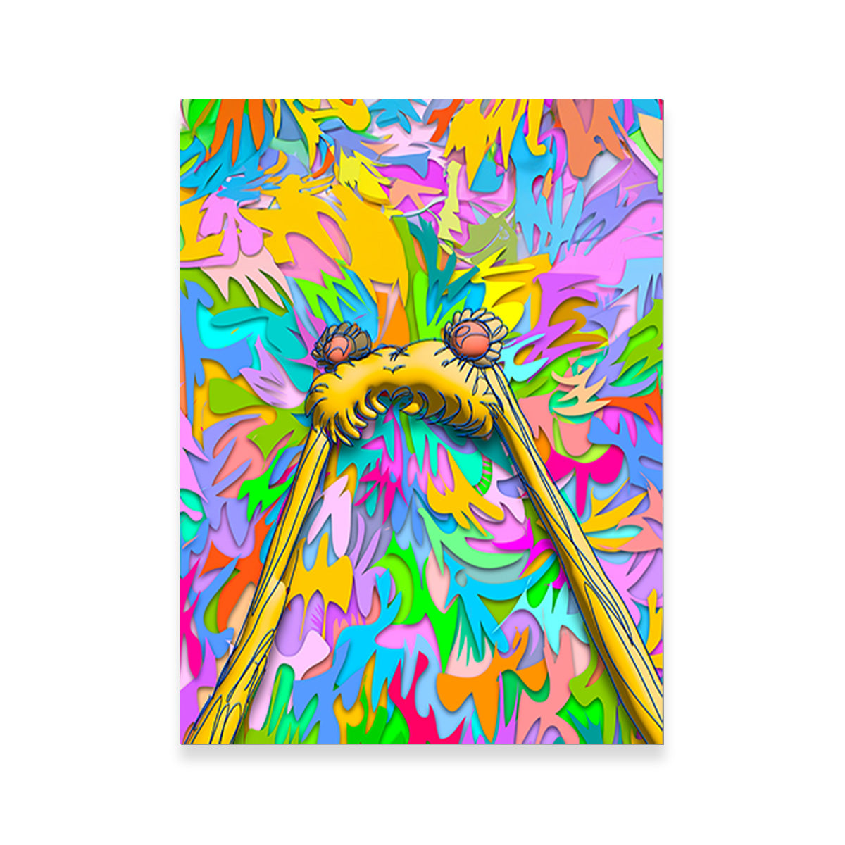 Sailor Moon Hair Wall Art