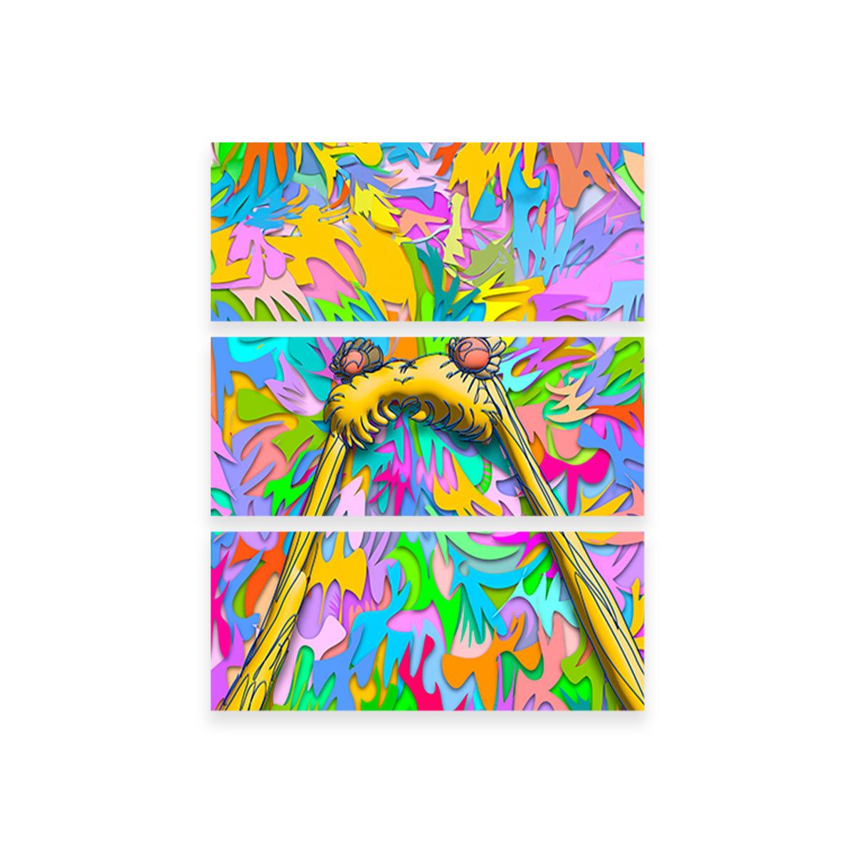 Sailor Moon Hair Wall Art