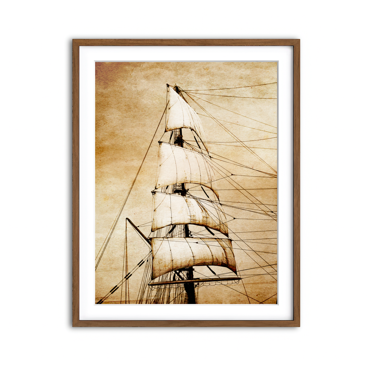 Framed Print 3x4 Walnut