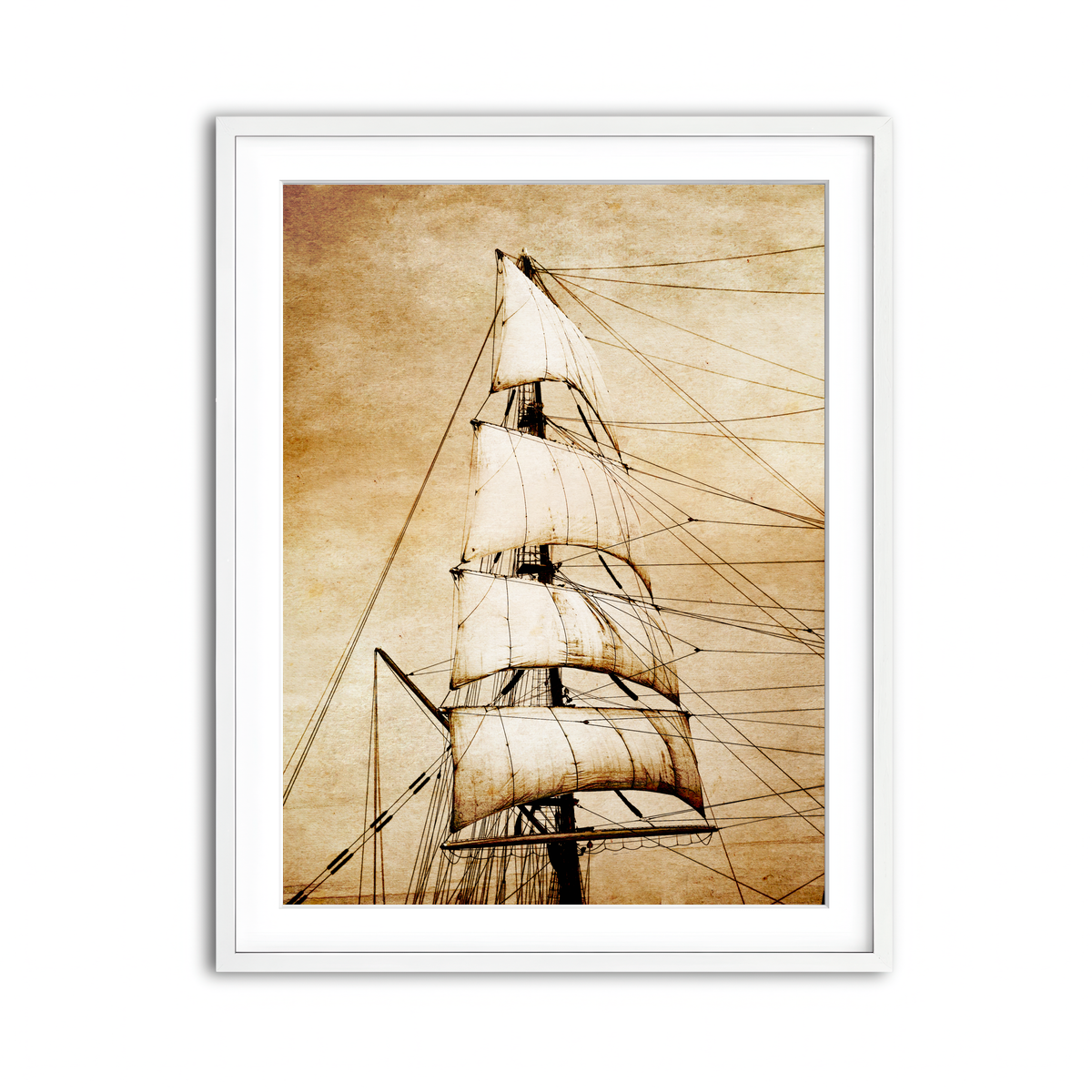 Framed Print 3x4 White