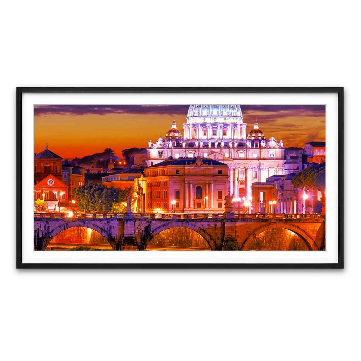 Framed Print 2x1 Black