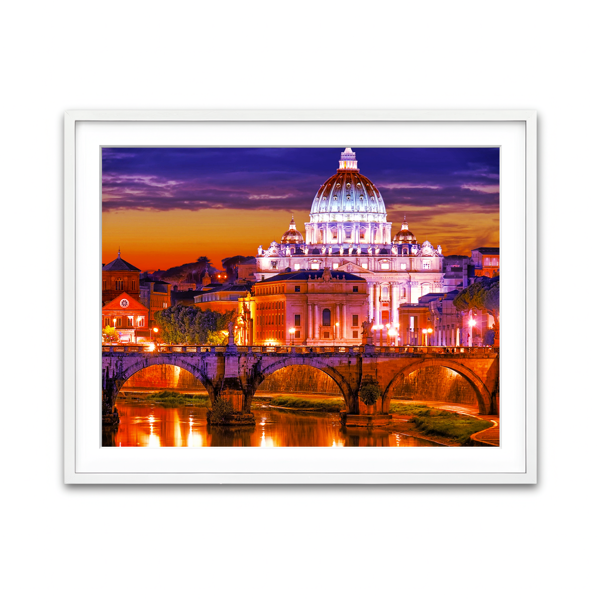 Framed Print 4x3 White