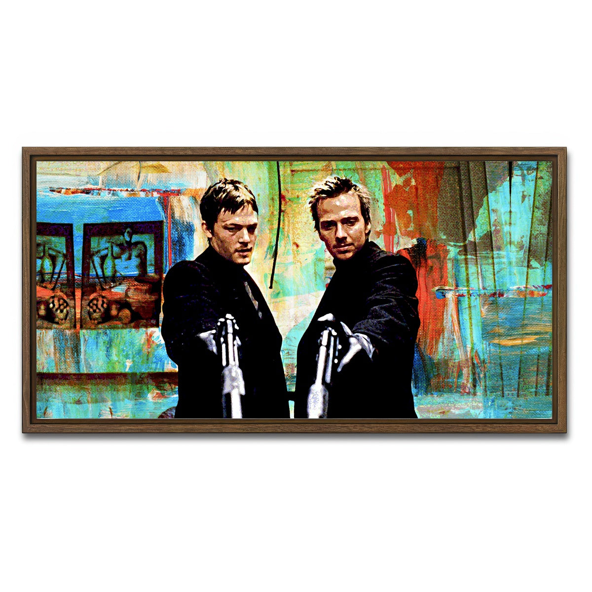 AUTO-MOCKUP WHITE | Saints Prayer | 1 Piece | Walnut Framed Canvas | group=2x1