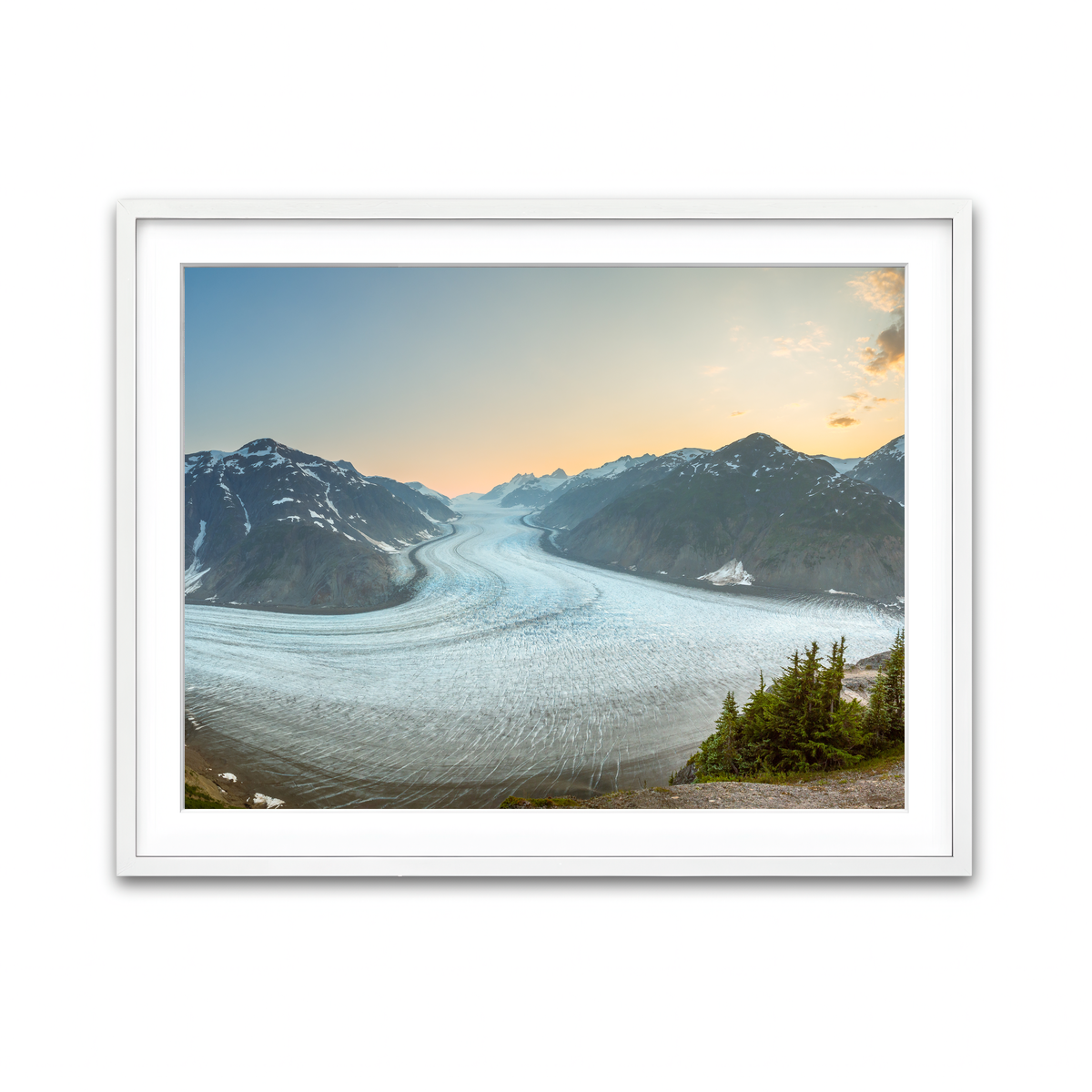 Framed Print 4x3 White