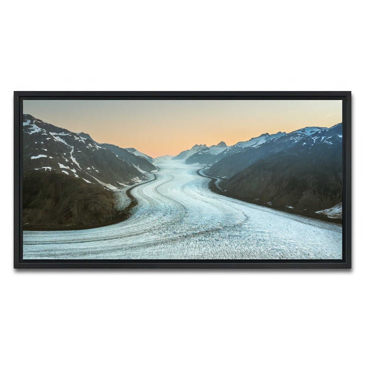 AUTO-MOCKUP WHITE | Salmon Glacier 2 | 1 Piece | Black Framed Canvas | group=2x1