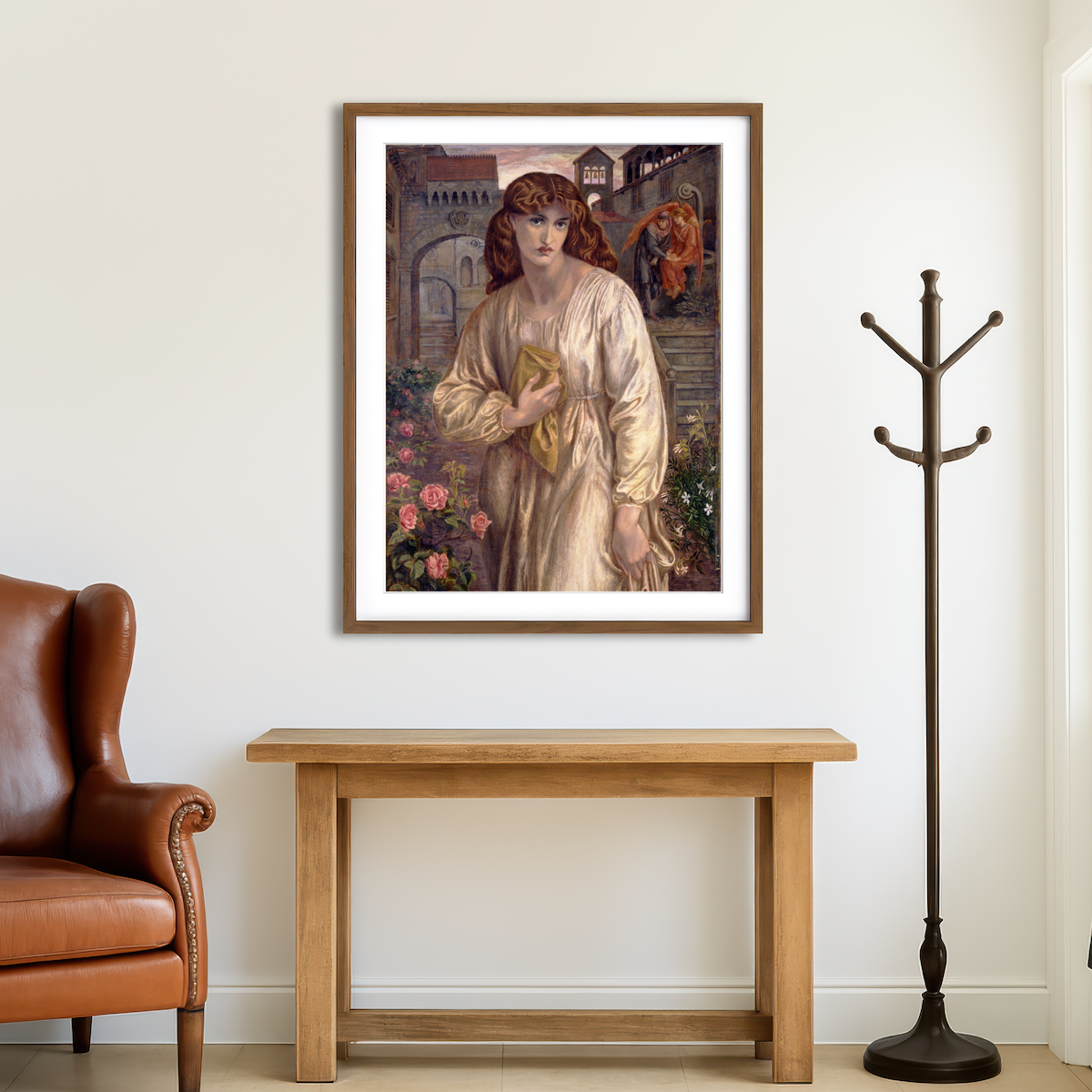 AUTO-MOCKUP ROOM | Salutation of Beatrice Wall Art