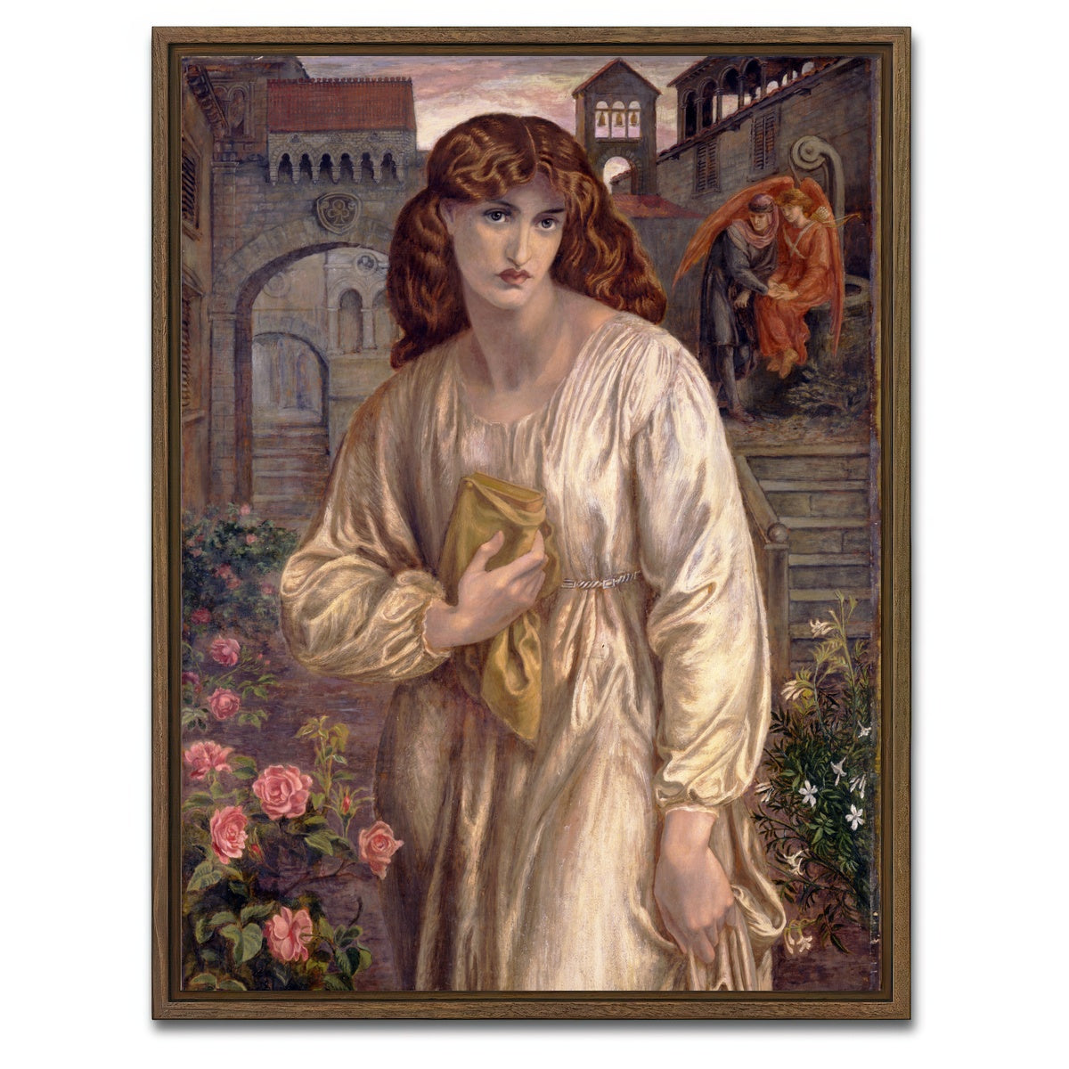 AUTO-MOCKUP WHITE | Salutation of Beatrice | 1 Piece | Walnut Framed Canvas | group=3x4