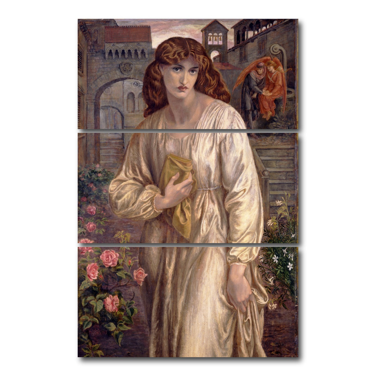 AUTO-MOCKUP WHITE | Salutation of Beatrice | 3 Piece | Gallery Wrap Canvas | group=12x24_stacked