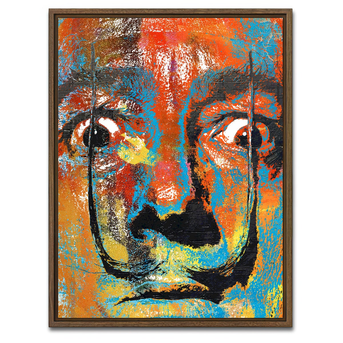 AUTO-MOCKUP WHITE | Salvador Dali | 1 Piece | Walnut Framed Canvas | group=3x4