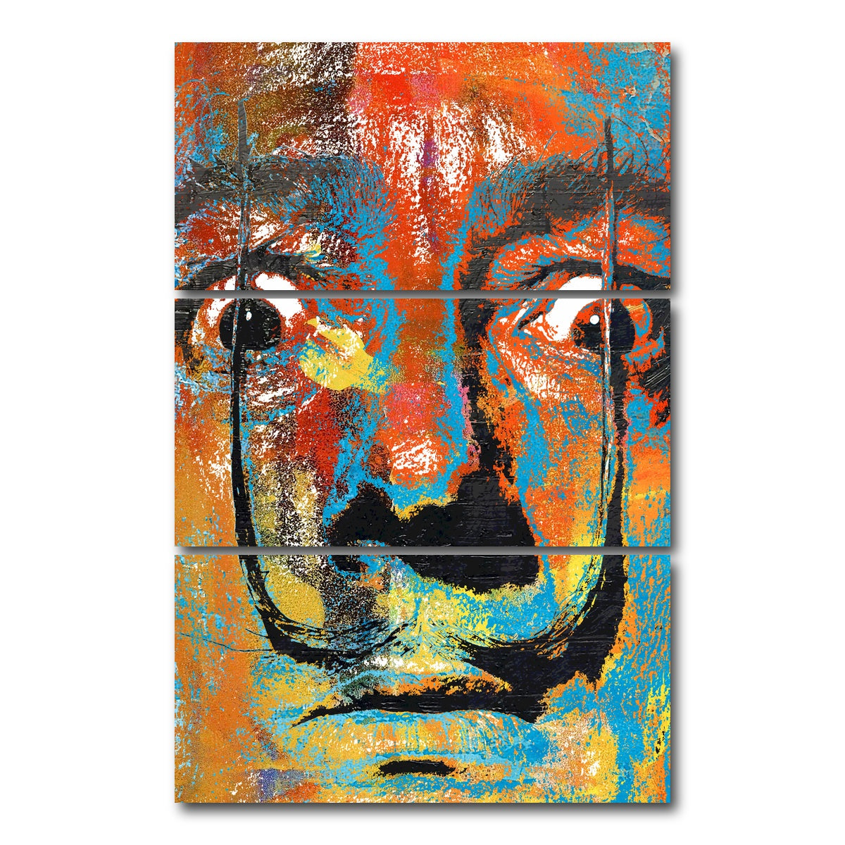 AUTO-MOCKUP WHITE | Salvador Dali | 3 Piece | Gallery Wrap Canvas | group=12x24_stacked