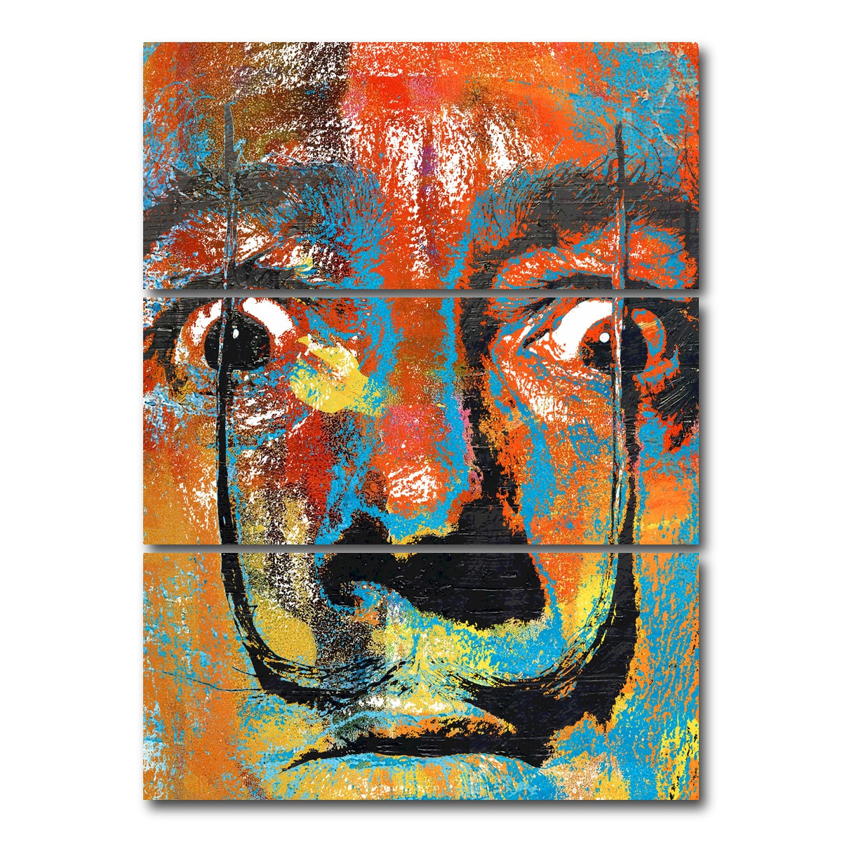 AUTO-MOCKUP WHITE | Salvador Dali | 3 Piece | Gallery Wrap Canvas | group=8x18_stacked