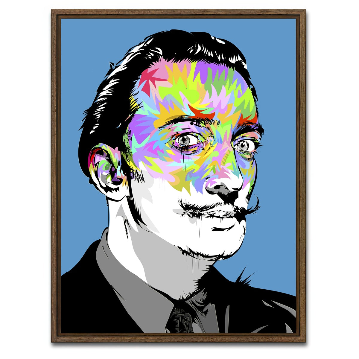 AUTO-MOCKUP WHITE | Salvador | 1 Piece | Walnut Framed Canvas | group=3x4