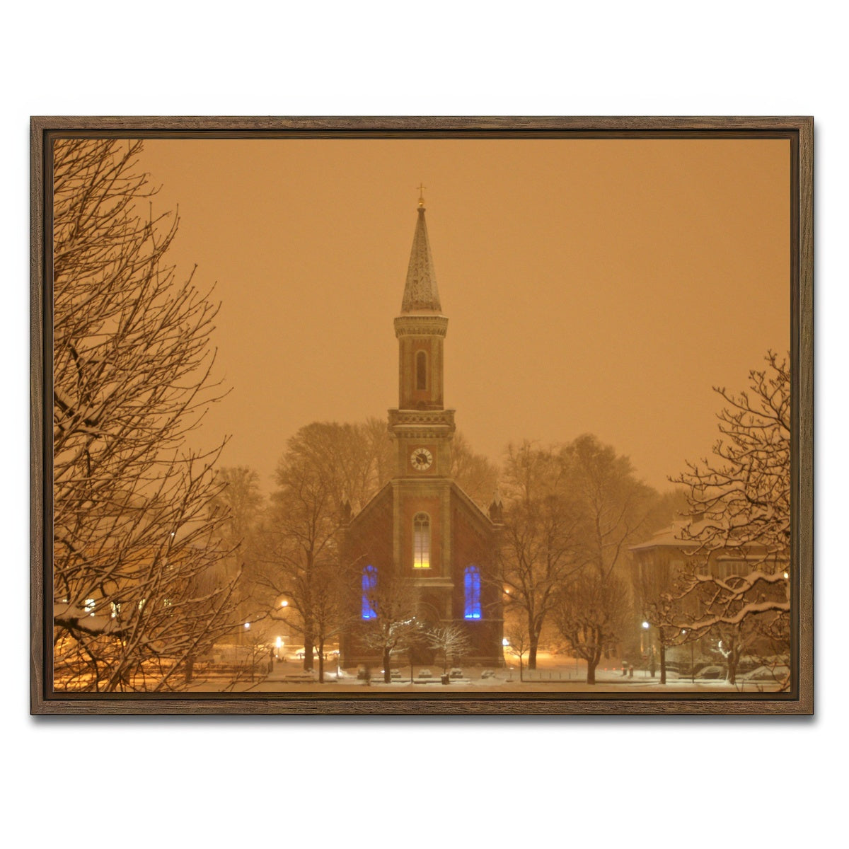 AUTO-MOCKUP WHITE | Salzburg | 1 Piece | Walnut Framed Canvas | group=4x3