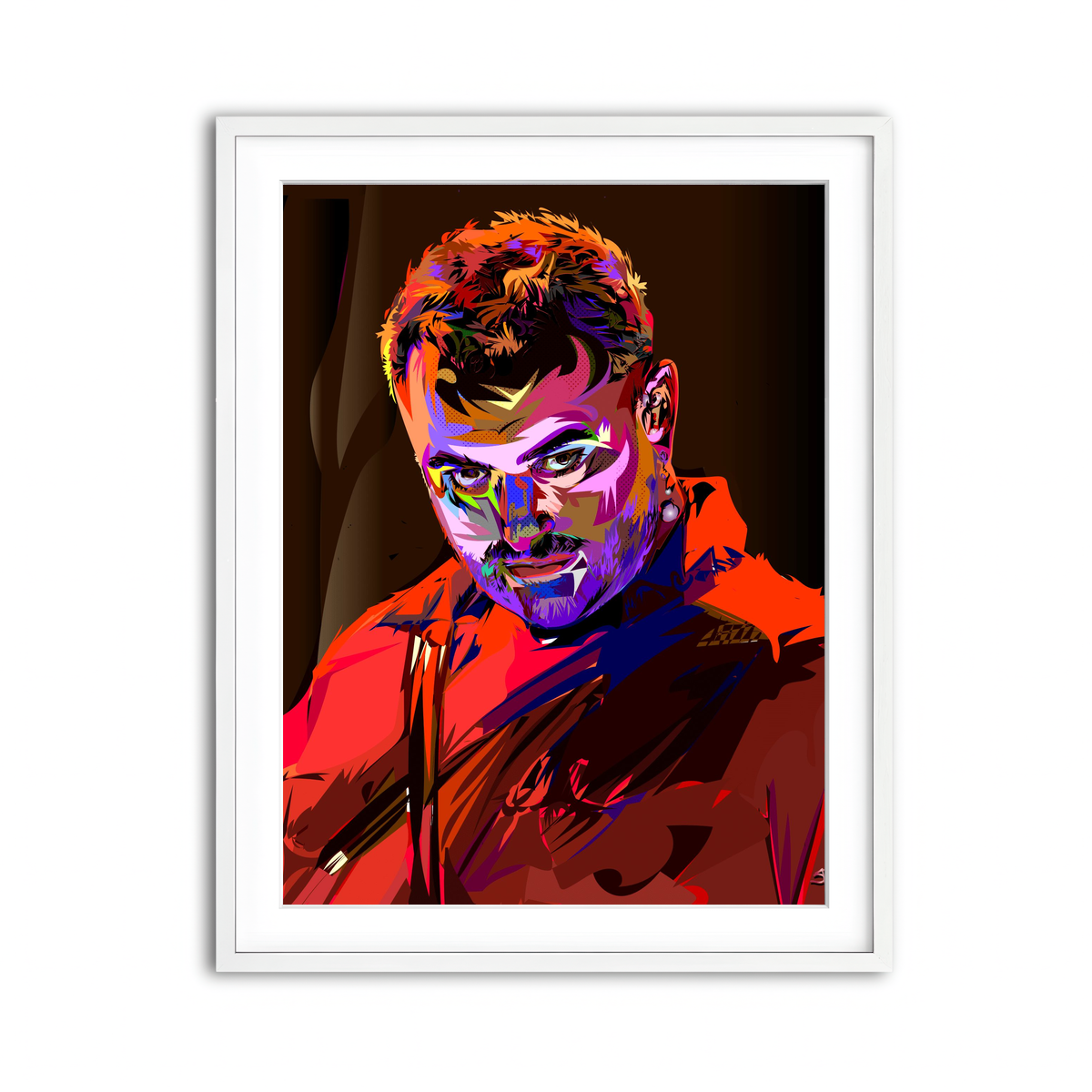 Framed Print 3x4 White