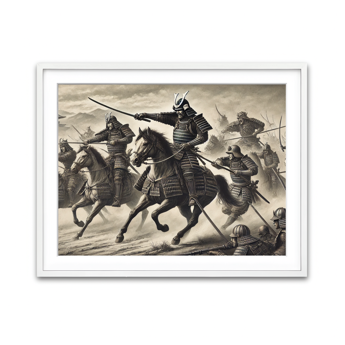 Framed Print 4x3 White