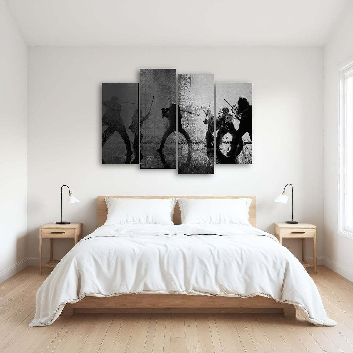 AUTO-MOCKUP ROOM | Samurai Bride in Black and White