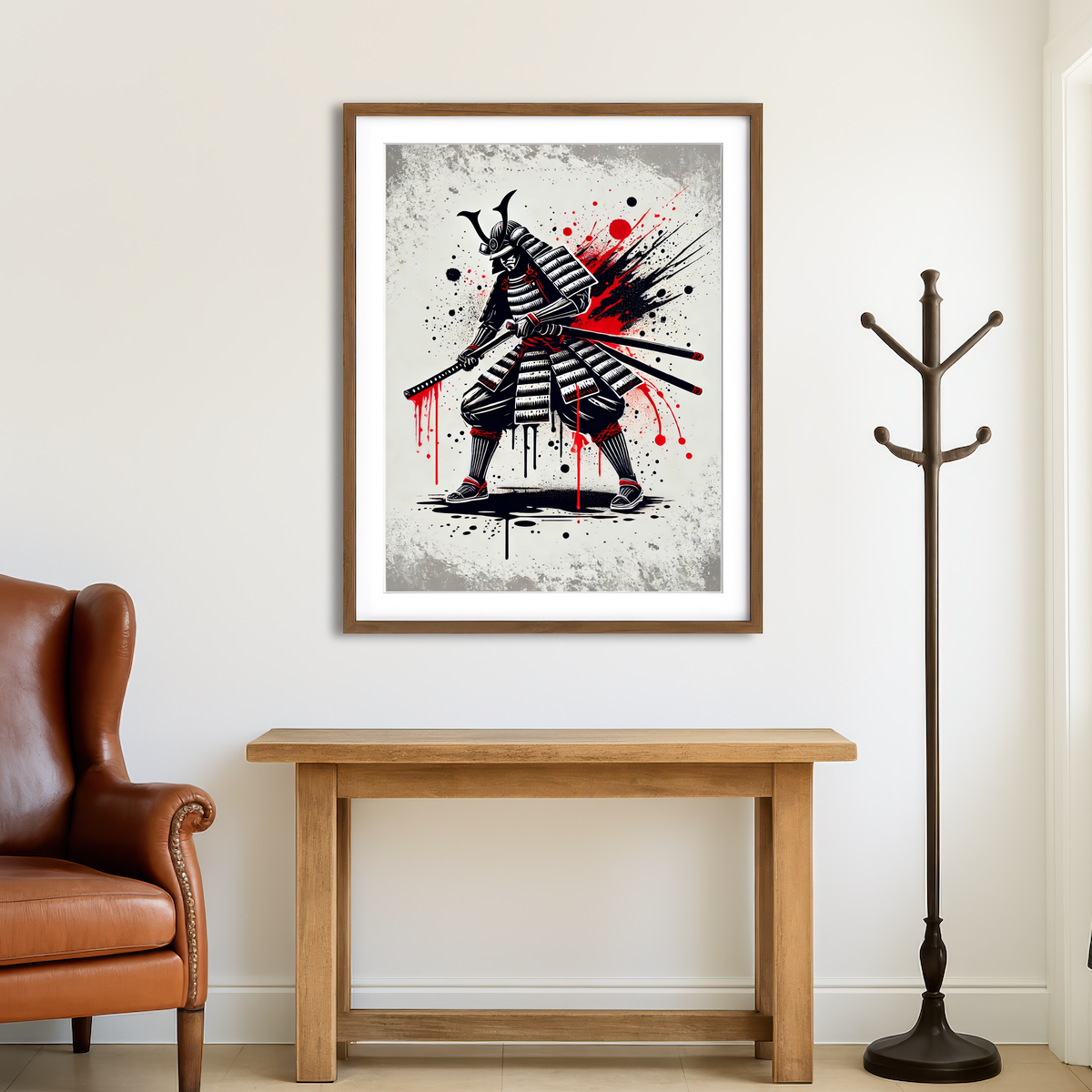 AUTO-MOCKUP ROOM | Samurai Seppuku Wall Art